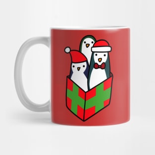 Christmas Gift Penguins Mug